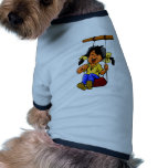 GIRL ON A SWING PET T SHIRT