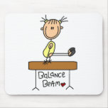 Girl on Balance Beam Tshirts and Gifts Mouse Pad