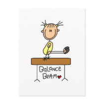 Girl on Balance Beam Tshirts and Gifts Post Card