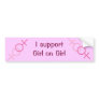 Girl on Girl Bumper Sticker
