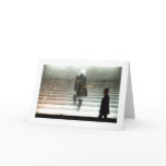 GIRL ON STAIRS / NEW LIFE Card