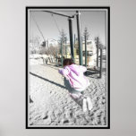 Girl on Swing Poster