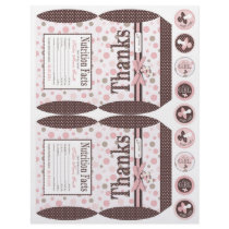 Girl Party Favour Box Template B Full Colour Flyer