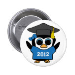 Girl Penguin Blue & White 2012 Grad Pins