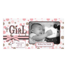 Girl Photo Card
