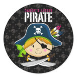 Girl Pirate Captain Sticker Sheet