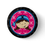 Girl Pirate Crewman Button Badge