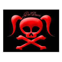 Girl Pirates Post Card