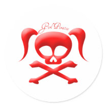 Girl Pirates Stickers
