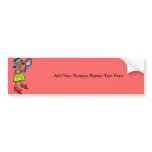 Girl Playing Dress Up Bumper Sticker