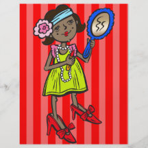 Girl Playing Dress Up Flyer