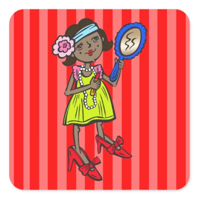 Girl Playing Dress Up Sticker by kids_tshirts