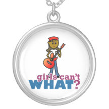 Girl Playing Guitar Necklaces