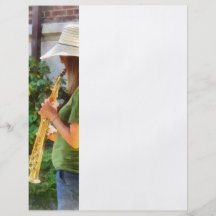 Girl Playing Saxophone Flyers