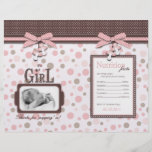 Girl Popcorn Wrapper Full Color Flyer