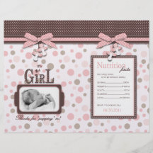 Girl Popcorn Wrapper Full Color Flyer
