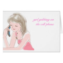 girl portable telephone cards
