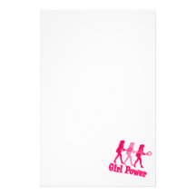 Girl Power Customized Stationery