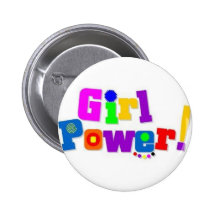 Girl Power Pinback Buttons