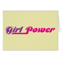 Girl Power ~ Pop Fashion Greeting Card
