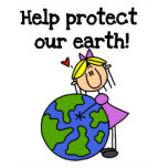 Girl Protect Our Earth Tshirts and Gifts