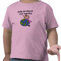 Girl Protect Our Earth Tshirts and Gifts t-shirts