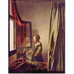 Girl Reading A Letter At An Open Window,  By Verme photo sculptures