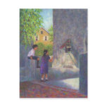 Girl Reading a Letter Postcards