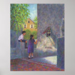 Girl Reading of Letter Prints and Posters