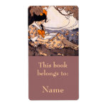 Girl Reading Under Tree Bookplate