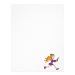 girl running with scissors personalized letterhead
