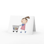 Girl Shopping T-shirts and Gifts Card