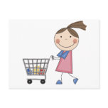 Girl Shopping T-shirts and Gifts Postcard