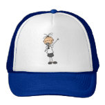 Girl Singer Stick Figure Hat