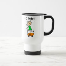Girl Skateboarding Mug