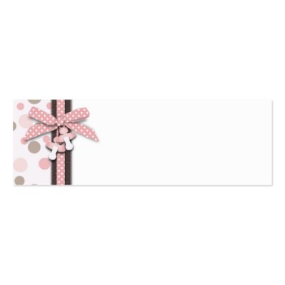 Girl Skinny Gift Tag 2 Business Card by LullabyeDreams