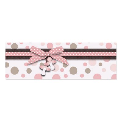 Girl Skinny Gift Tag Business Cards by LullabyeDreams