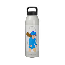 Girl Skipping Rope Reusable Water Bottles