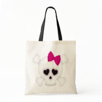 Girl Skull Canvas Bag