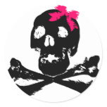 Girl Skull with Pink Bow