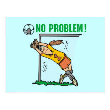 Girl Soccer Goalie T-shirts and Gifts Postcards