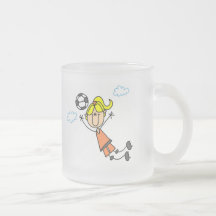 Girl Soccer Jump Tshirts and Gifts Mugs