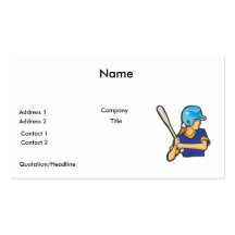 girl softball baseball player graphic business card