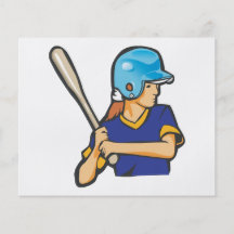 girl softball baseball player graphic flyers