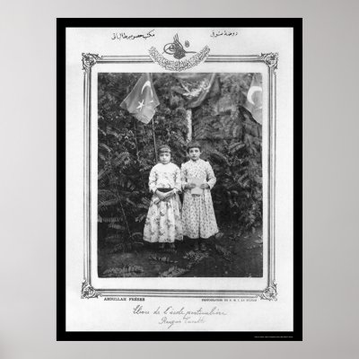 Girl Students in Istanbul Turkey 1885 Posters by lc_vintagephotos