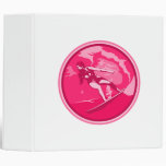 Girl Surf 3 Ring Binder