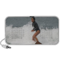 Girl Surfing Portable Speakers
