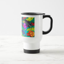 Girl Surrounded By Musical Notes Coffee Mug