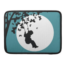 Girl swinging sleeves for MacBooks