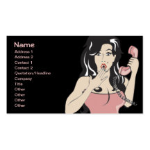 Girl Talk Business Card Template